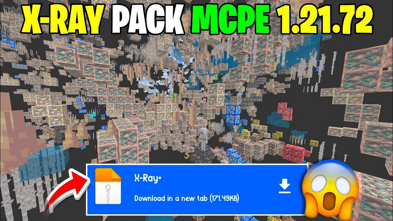 X ray pack mcpe 1 21 72 minecraft pe x ray pack download youtube