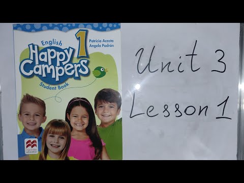 1-ci sinif ingilis dili (Happy Campers 1)Unit 3 Lesson 1 ən son izah 2022