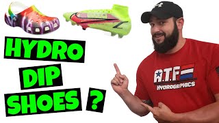 Problems with Hydro Dipping Shoes, Cleats, and other Clothing items