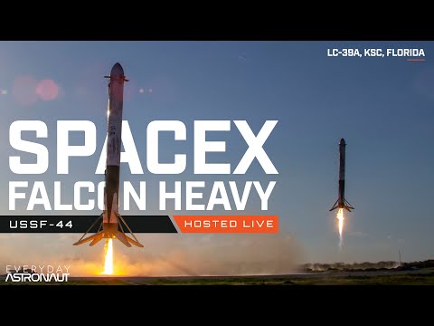 [4K] Watch Falcon Heavy Launch & Land From Just 4 Miles Away!