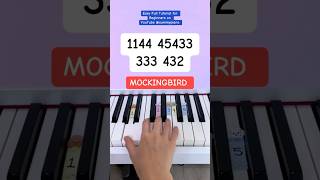 Mockingbird - Eminem (Piano Tutorial) #easypianotutorial