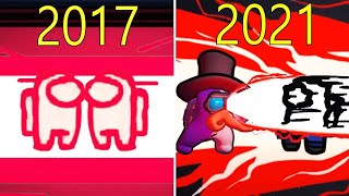 Evolution of Among Us 2017 - 2021