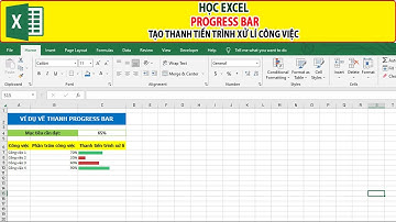 MS Excel | Tạo Thanh Tiến Trình Xử lí - Progress bar