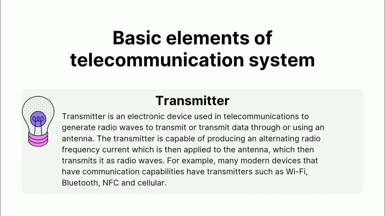 What Are The Basic Elements Of Telecommunication System
