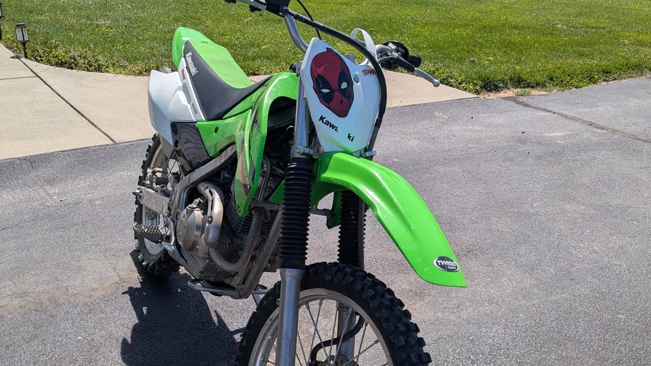 Riding my New KLX 140RL Dirt Bike with GoPro - YouTube