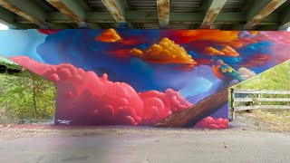 79 Seconds of spray painting clouds