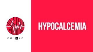 Hypocalcemia - a short outline