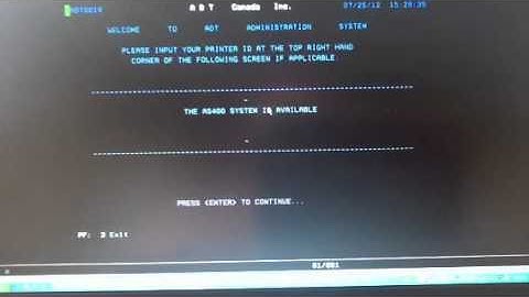 AS 400 part 1