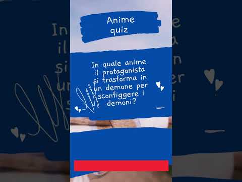 Anime Blitz: Il Quiz Rapido sul Mondo degli Anime #animequiz #shorts #animetrivia