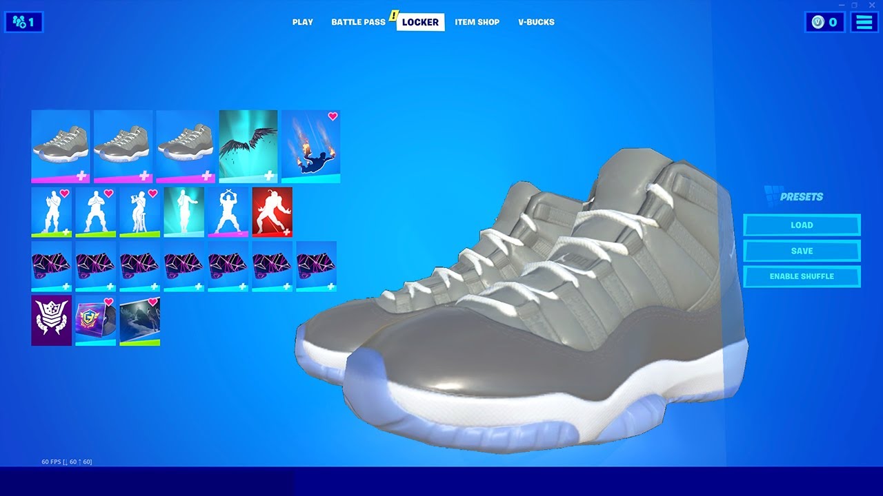 Fortnite Air Jordan Shoes first look - YouTube