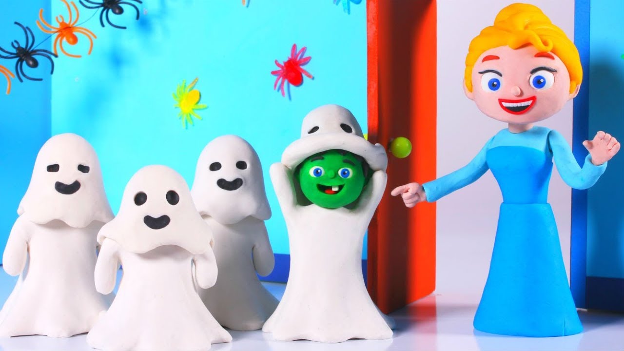 dibujos animados de los 90 FUNNY KIDS DRESS AS GHOSTS ❤ Play Doh Cartoons For Kids