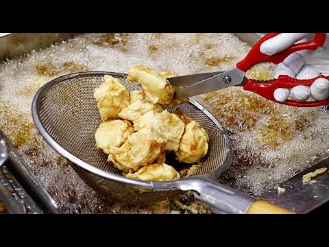 40년전통!!!착한식당!!!30가지 한약재료로 만드는 삼우닭강정!!!(Sweet and sour korean chicken)/Korea street food