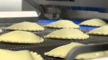 D Shape cherry pie line development