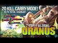 20 Kill 187K Total Damage! Insane Offlane! MantanProGamer Top 1 Global Uranus - Mobile Legends