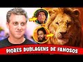 10 PIORES DUBLAGENS de FAMOSOS em DESENHOS animados (Disney | Pixar...)