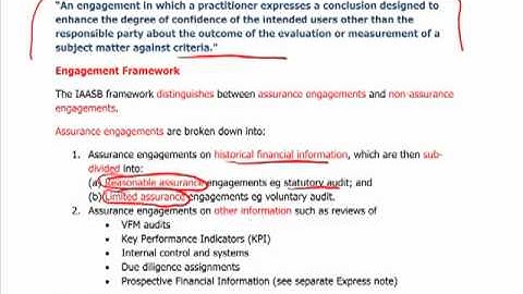 ACCA P7 - 1. Assurance