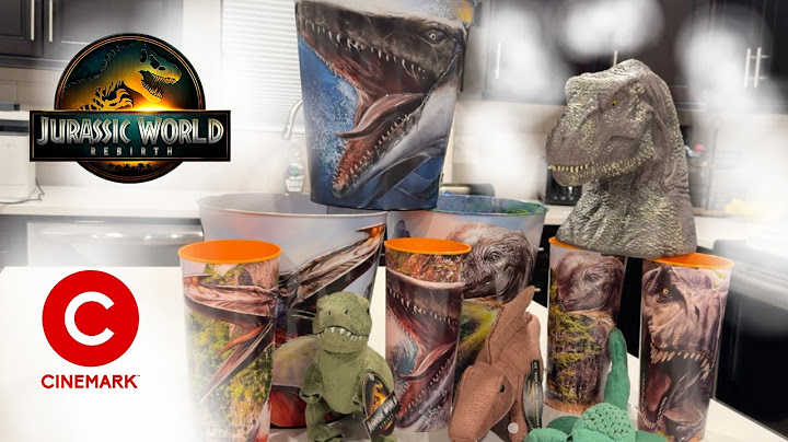 EVERY Cinemark Exclusive Jurassic World Rebirth Promo Item Found! Popcorn Buckets, Cups and MORE! 🤩