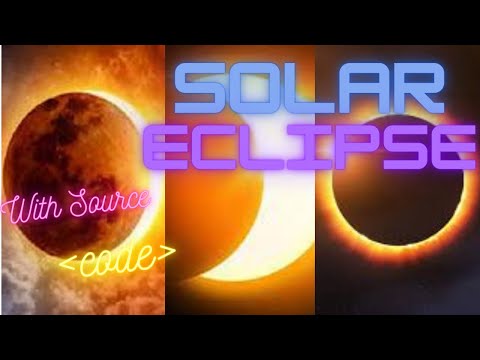Solar Eclipse effect using HTML CSS | HTML CSS Practice #htmlcss #cssanimation