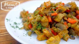 Теплый картофельный салат за 1 минуту Теплый картофельный салат за 1 минуту