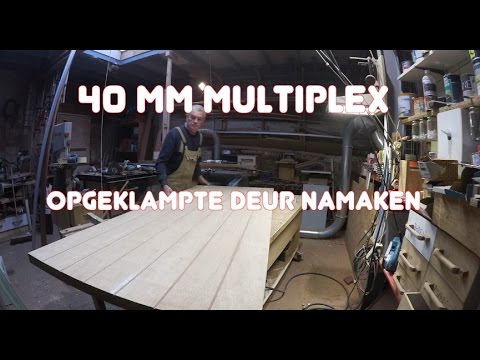 Welp Timmertip 705 Opgeklampte deur namaken met de frees. - YouTube FX-55