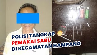 Pakai Sabu, Pria di Hampang Ini Ditangkap Polisi