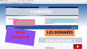 Projet@java 17 : COMMENT CRÉER UN BOUTON RECHERCHE SUR UNE PAGE UTILISATEUR   SOUS  NETBEANS ?