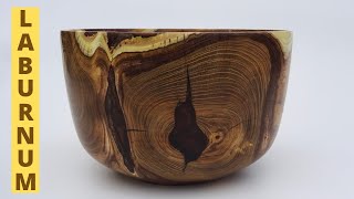 Wood turning - A Laburnum Bowl - Natures best craftsmanship