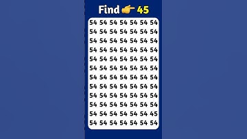 Find The Odd Number 45 #findtheoddnumber #shorts #maths #riddle #puzzle #viral #viralshorts #quiz