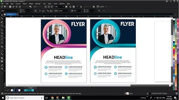 Business Flyer Design in corelDRAW - Ahsan sabri