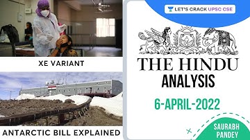 The Hindu Newspaper Editorial Analysis | 6 April 2022 | Current Affairs | UPSC CSE | Saurabh Pandey