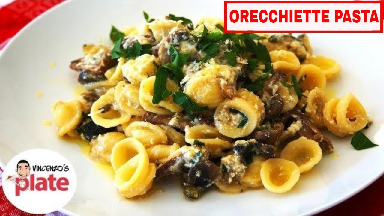 ORECCHIETTE PASTA RECIPE | Porcini Mushrooms and Zucchini Vegetarian Pasta | Vincenzo