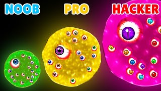 NOOB vs PRO vs HACKER in Alien Blob io screenshot 5