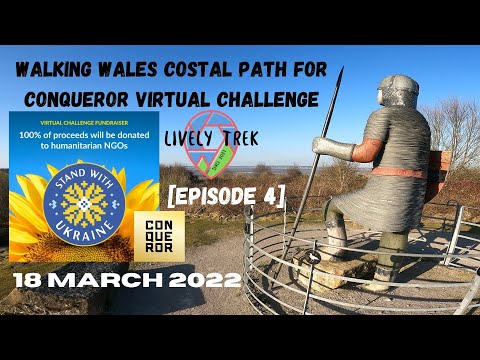 Walking Wales Coastal Path for Conqueror Virtual Ukraine Challenge Episode 4