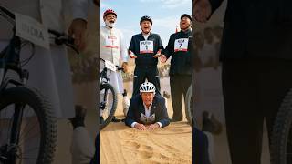 cycle race with world best leaders 😂 #funny #trending #viralvideo
