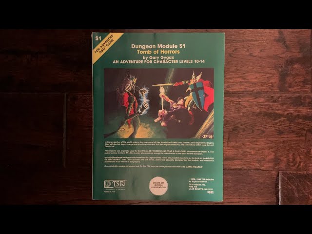 Classic S1  Tomb of horrors, Advanced dungeons and dragons, Dungeons and  dragons