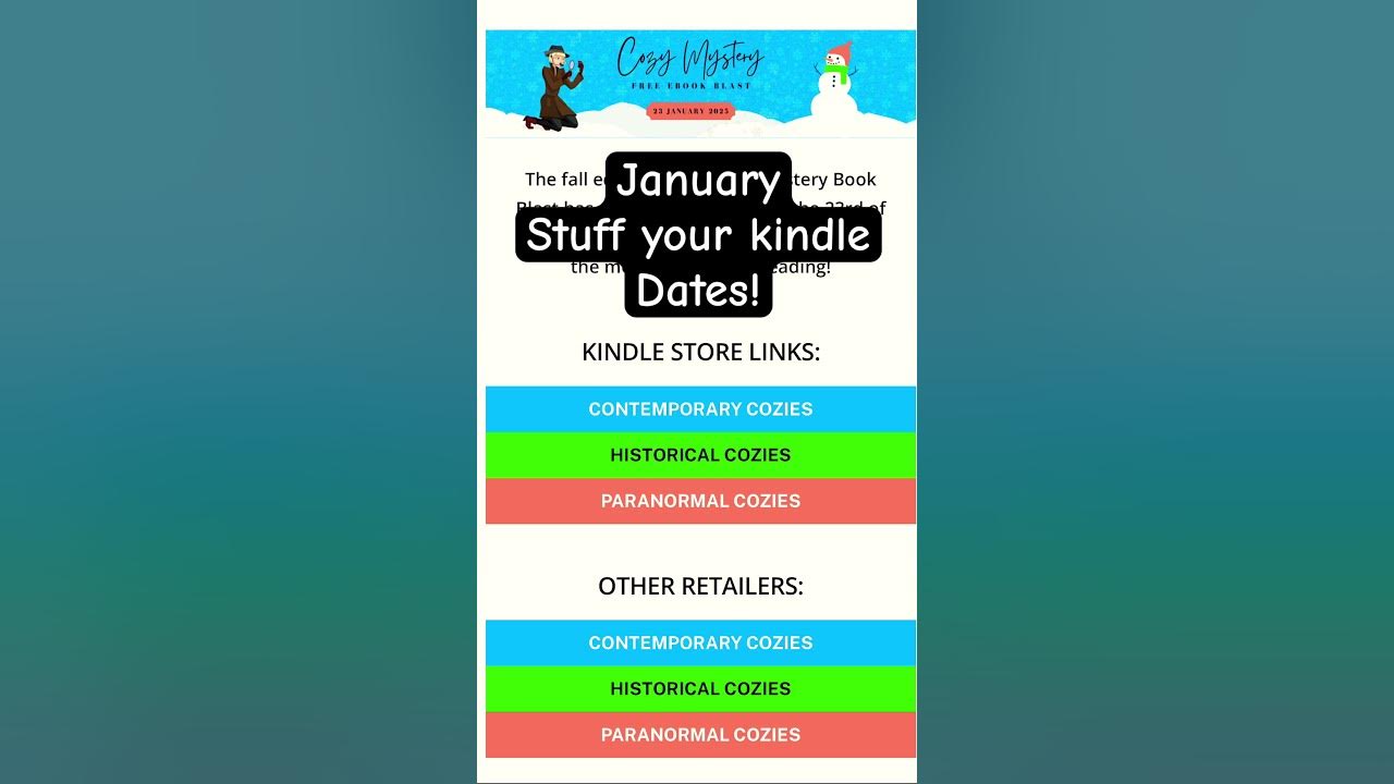 January Stuff Your Kindle Dates Coming Up!📚 YouTube