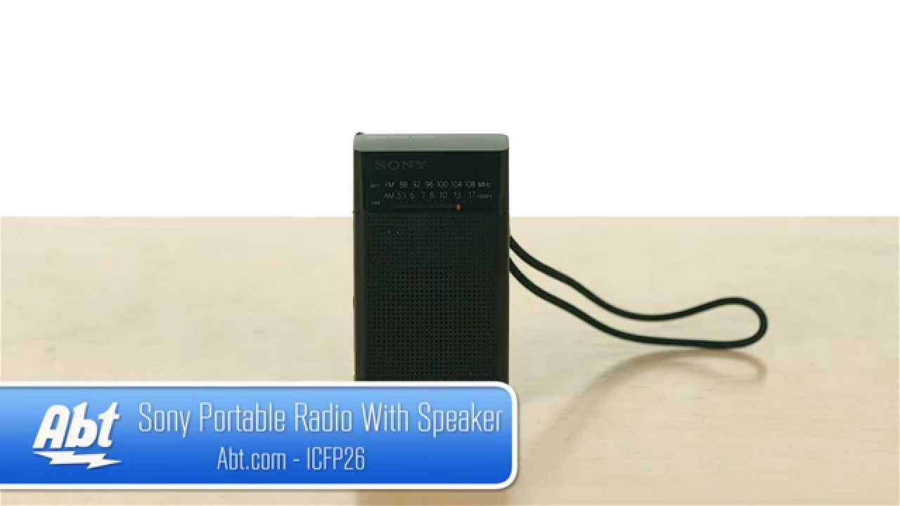 Sony Portable Radio With Speaker ICF-P26 - Overview - YouTube