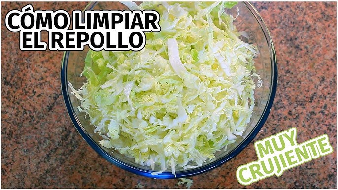 Como cortar repollo o col ( Técnicas en la cocina) 