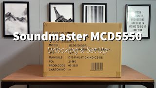 Soundmaster MCD5550 Turntable Record Player HiFi Unboxing & Set Up