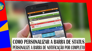 Como PERSONALIZAR a barra de NOTIFICAÇÕES do seu Android-SEM ROOT