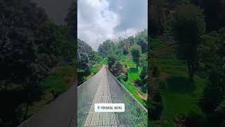 Nepal Pokhra Hanging bridge