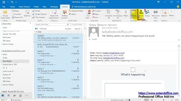 How to batch add contacts from Sent Items emails folder in Outlook
