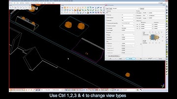 Tekla Structures, change 3D view types