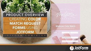 Creating color match request forms using Jotform
