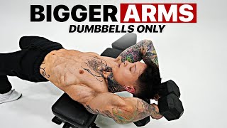 Bigger Arms Workout Using Only Dumbbells screenshot 4