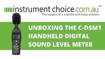 Unboxing the C-DSM1 Handheld Digital Sound Level Meter