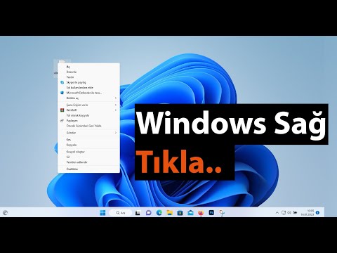 Windows Sağ tıkla