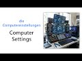 54 German Words for Computer Settings | A2 German Vocabulary | Wortschatz Computereinstellungen