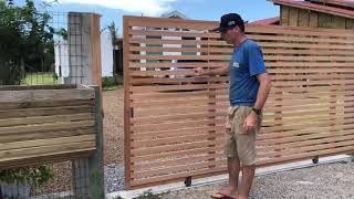 Portao correr madeira angelin