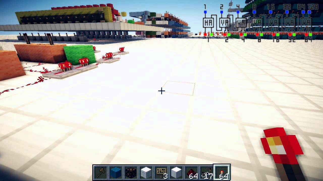 Redstone 8 Bit Adder / Addierer in Minecraft (GERMAN) - YouTube
